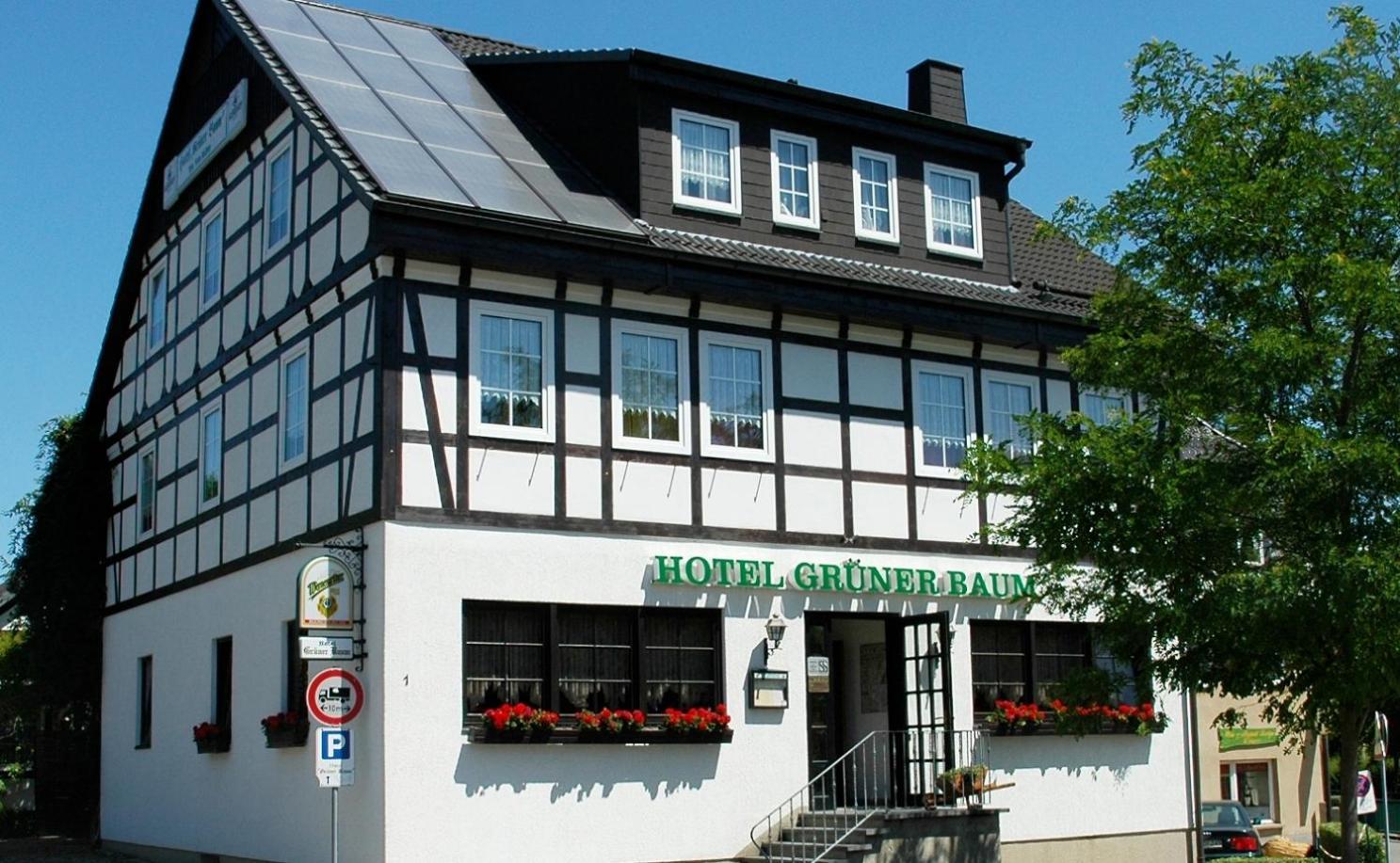 Hotel Gruener Baum Stollberg Exterior foto